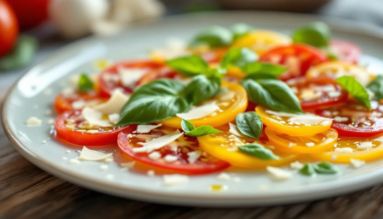 Carpaccio de tomates : la fraîcheur a son chef-d&rsquo;œuvre