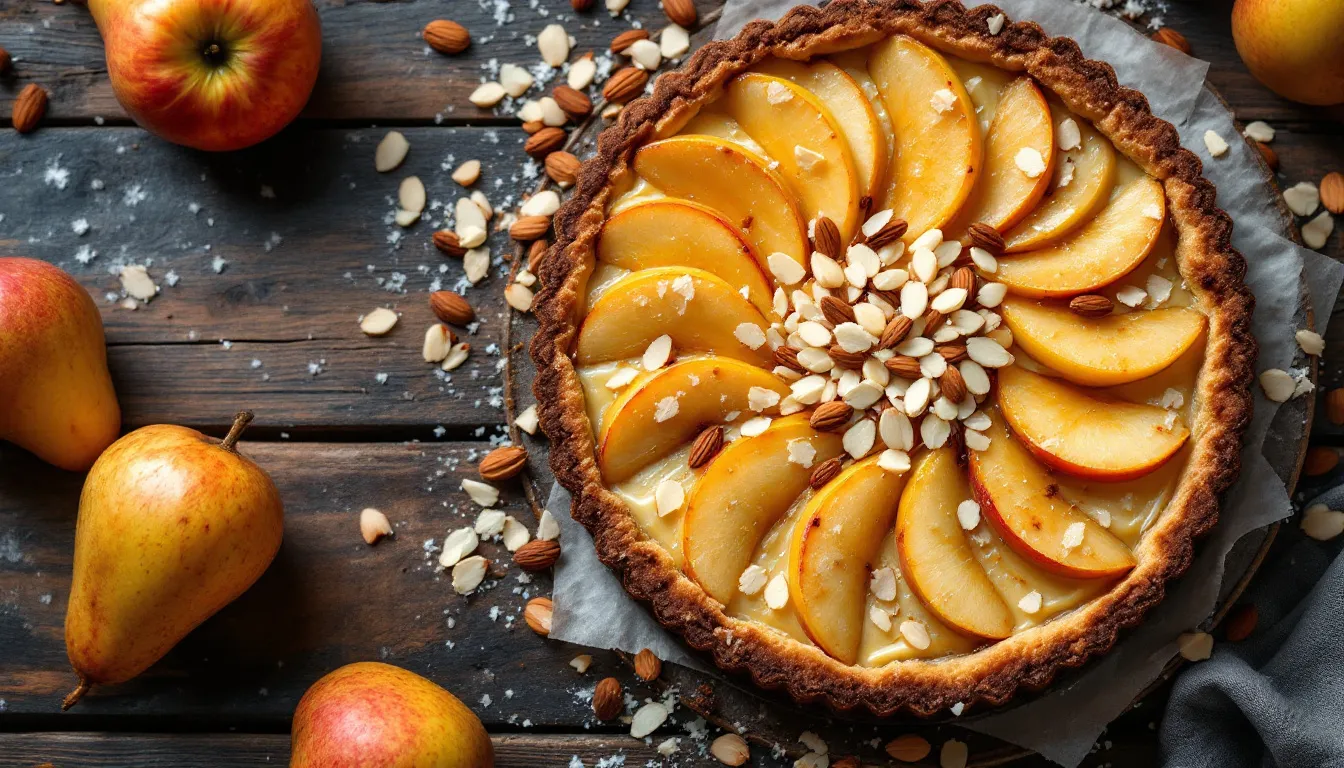 Tarte poires amandes : la recette inratable