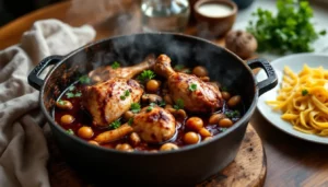 Coq au vin authentique : les secrets de grand-mère