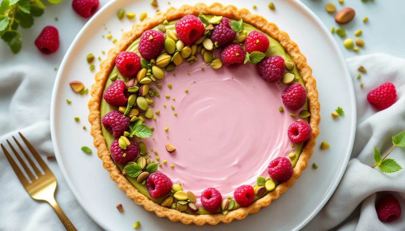 Tarte framboise pistache : la recette parfaite