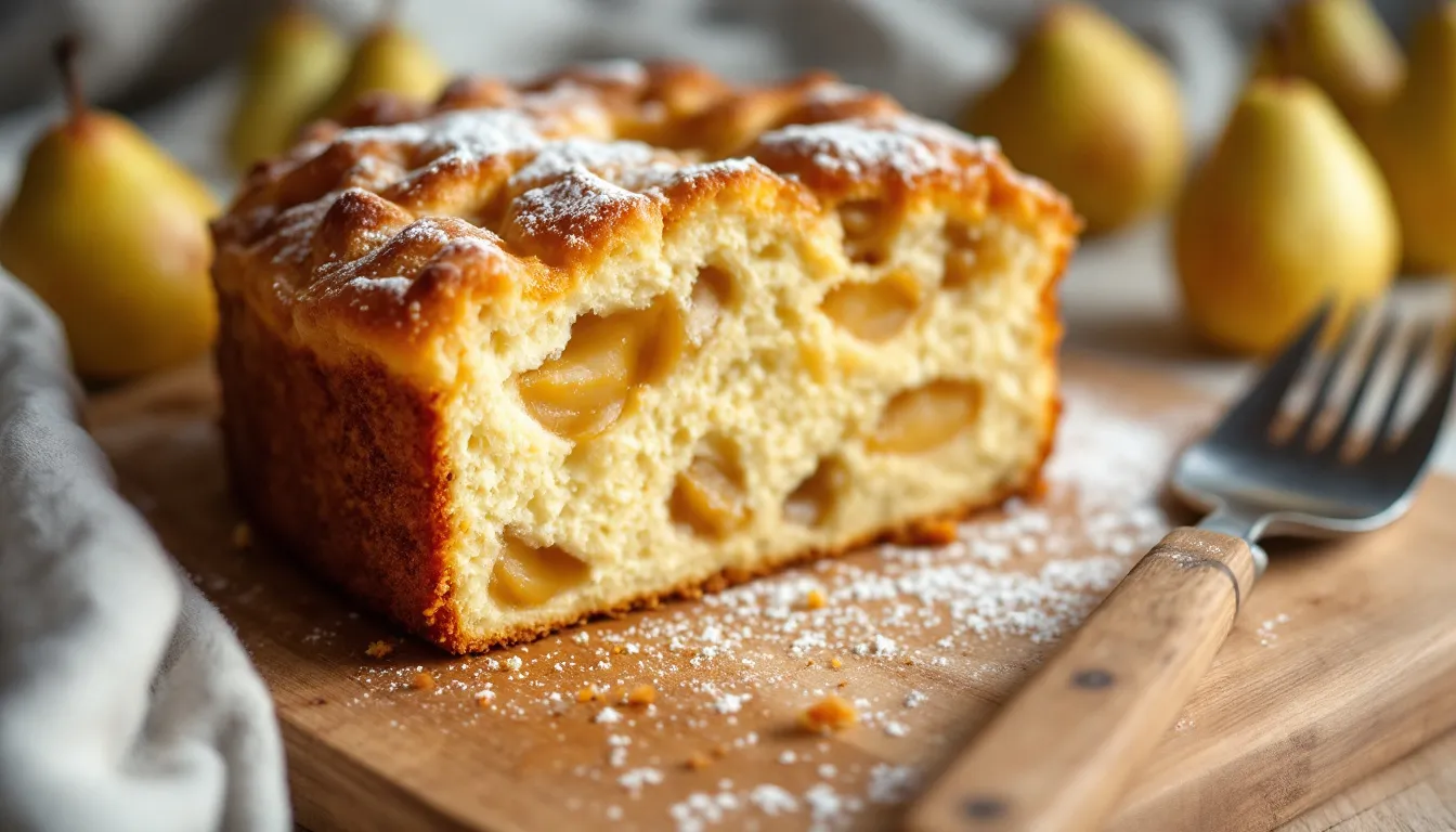 Cake aux poires : la recette inratable et moelleuse