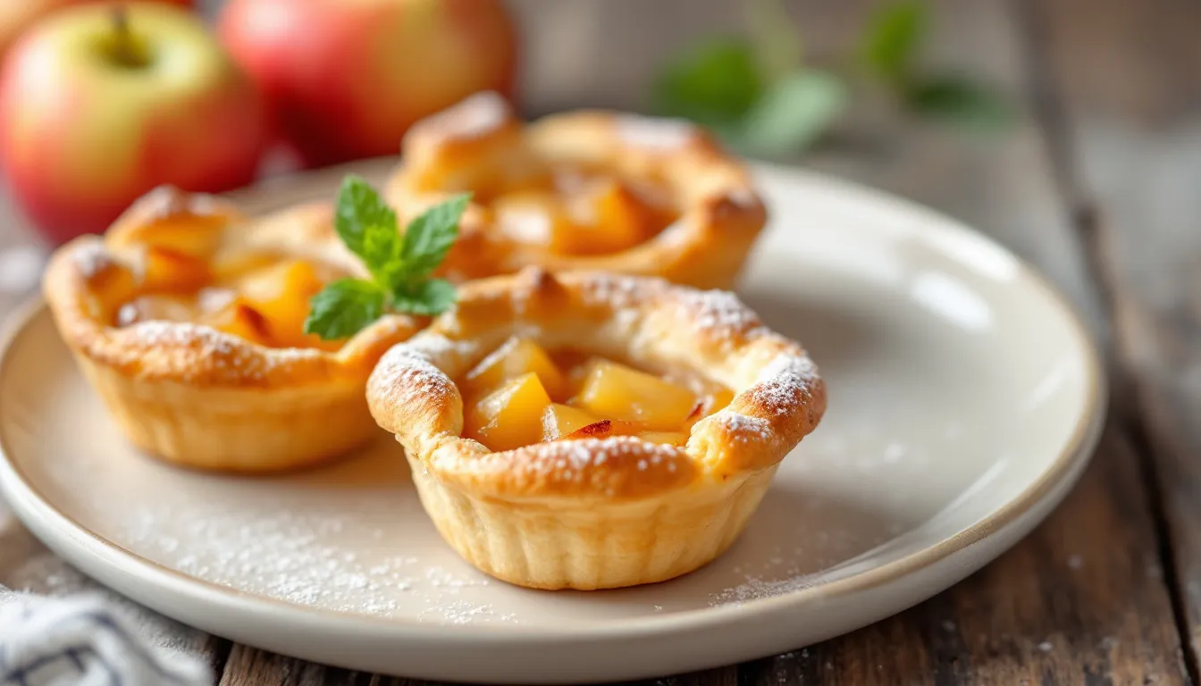 Tartelettes pomme compote : la recette crousti-fondante